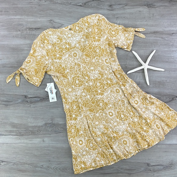 🔆RIP CURL🔆 GOLDEN DAYS FLORAL DRESS - Picture 10 of 11